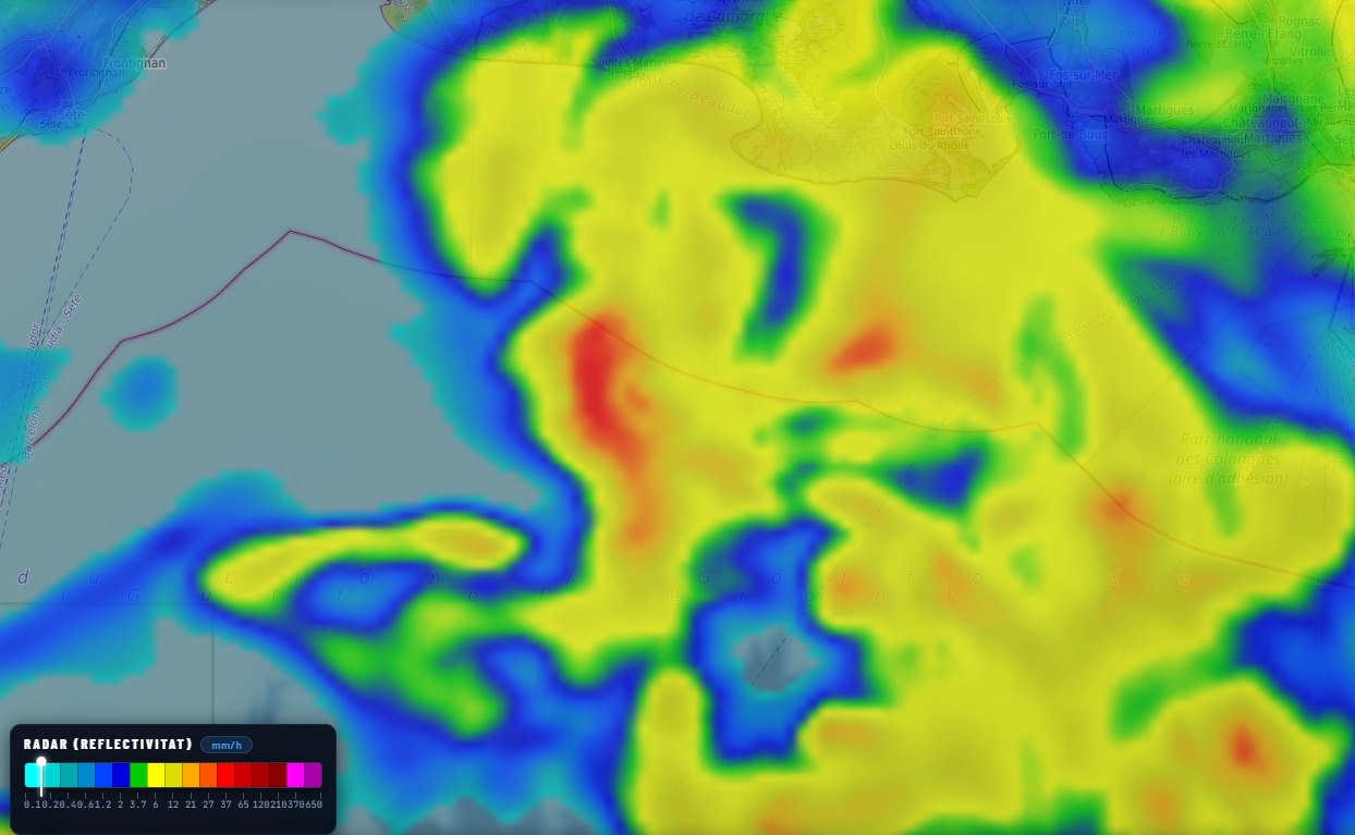 Mapa de precipitació